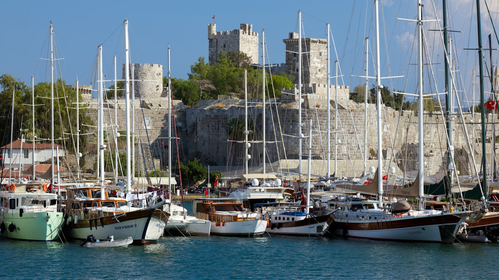 Bodrum castle overlooking the harbor