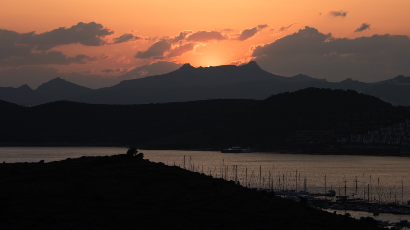 Boats in Bodrum harbor on the Aegean